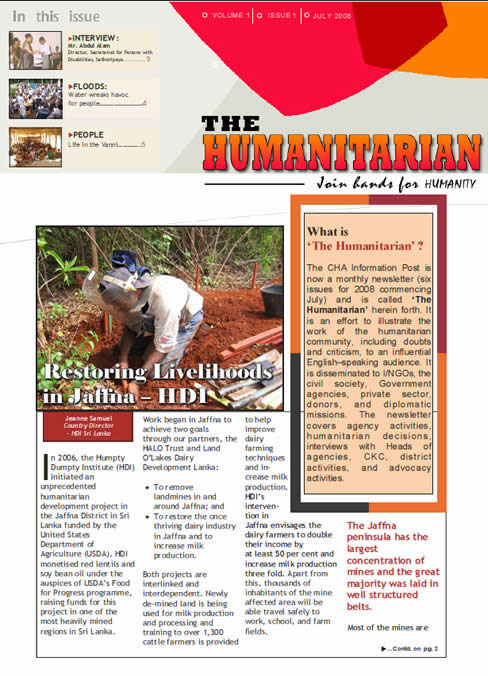 The Humanitarian Page 1