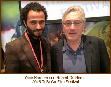 Yasir Kareem and Robert De Niro at 2015 TriBeCa Film Festival