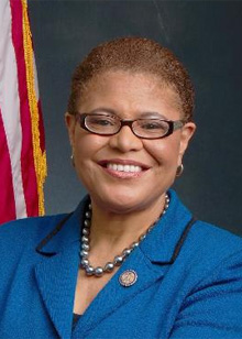 Representative Karen Bass, (D-VA)