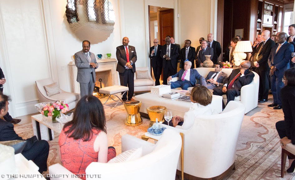 President Muhamud Addresses HDI Guests at Private Reception