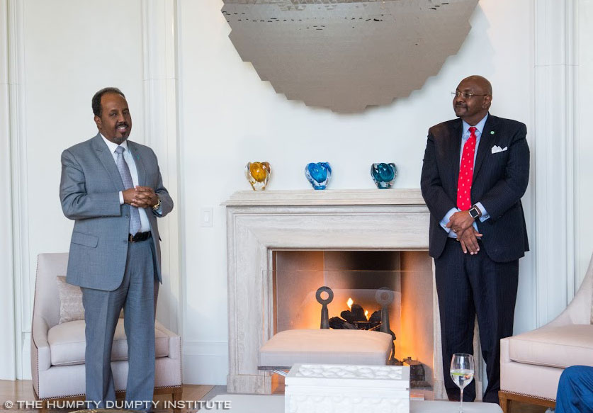 Somali President Muhamud and HDI Chairman Al Khalafalla